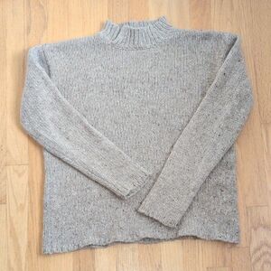 Eileen Fisher Tan Mock neck Sweater